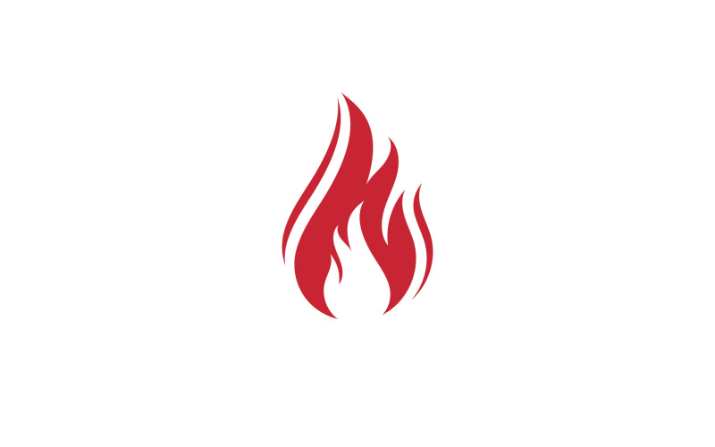 Brand Vlam Vector Logo Heet Gas En Energie Symbool V14