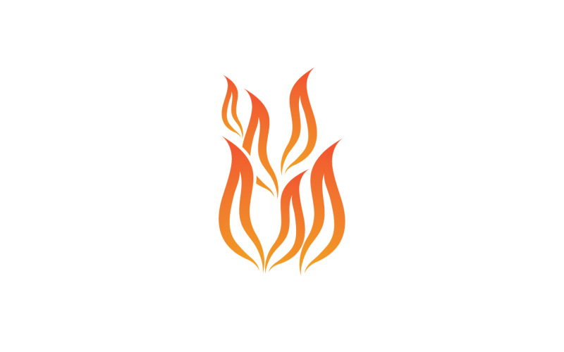 Feu Flamme Logo Vectoriel Gaz Chaud Et Symbole D'énergie V28