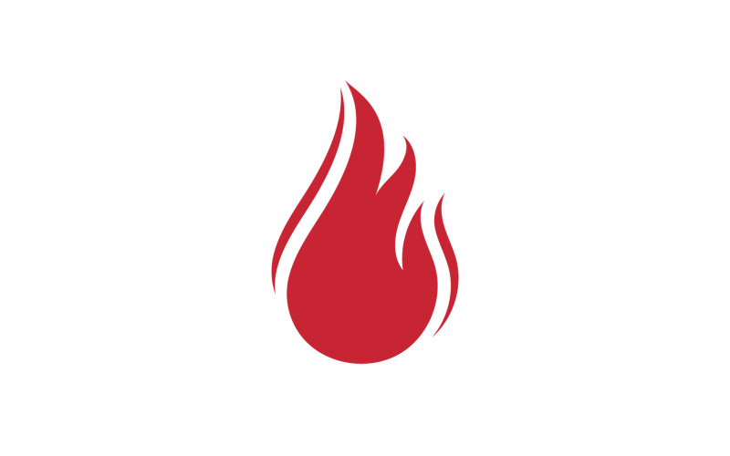 Feuer Flamme Vektor Logo Heißgas Und Energie Symbol V25