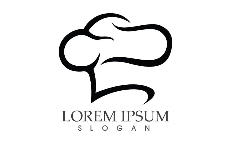 Hat Chef Food Logo Template Vector V11 TemplateMonster