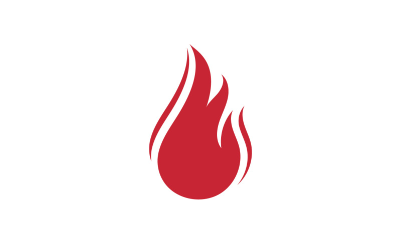 Vetor de design de modelo de logotipo de água de fogo, emblema