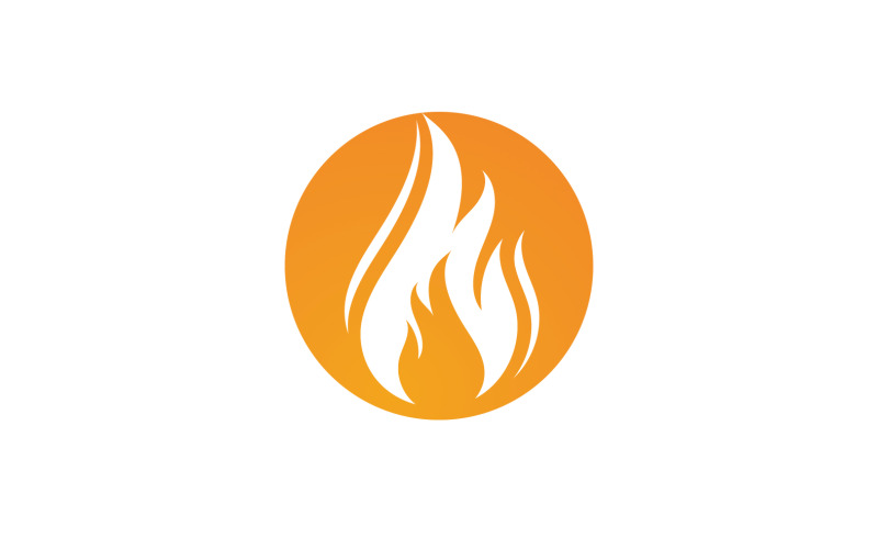 Brand Vlam Vector Logo Heet Gas En Energie Symbool V54