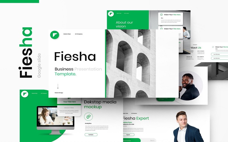 Fiesha - Modèle de diapositives Google pour les entreprises
