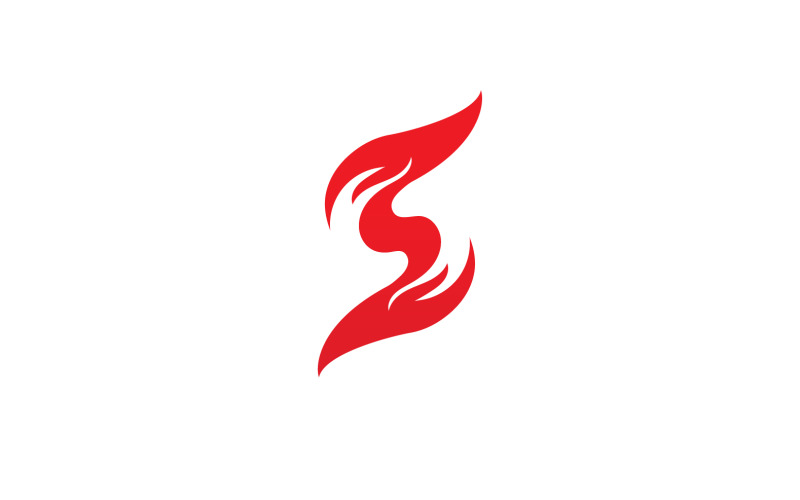 Fuoco Fiamma Vettore Logo Gas Caldo Ed Energia Simbolo V63