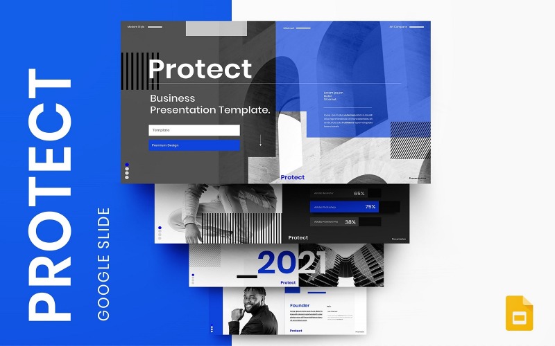 Protect — biznesowy szablon slajdu Google