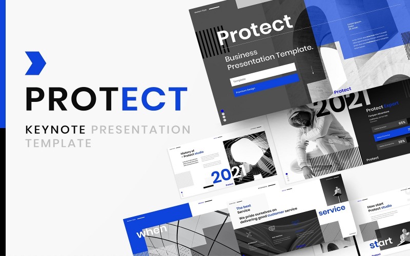 Protect – шаблон бізнес-доповіді