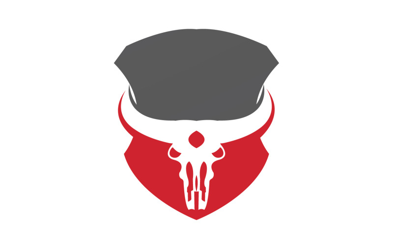 Creative Angry Shield Bull Head Logo Design Symbol 47