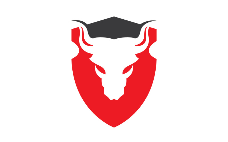 Creative Angry Shield Bull Head Logo Design Symbole 41