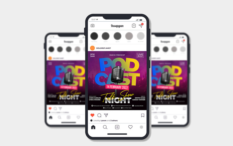 Podcast-flyersjabloon #3