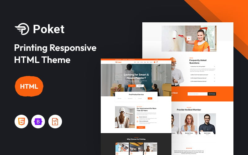 Poket – Printing Services Website Template
