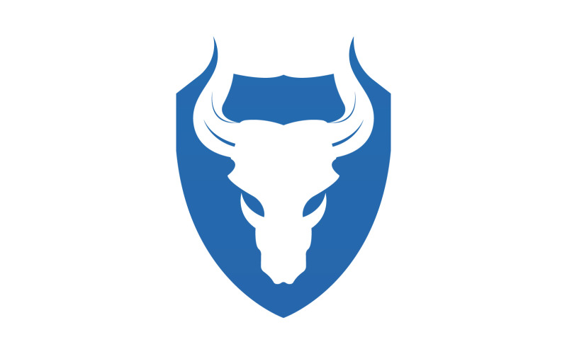 Символ дизайна логотипа Creative Angry Shield Bull Head 42