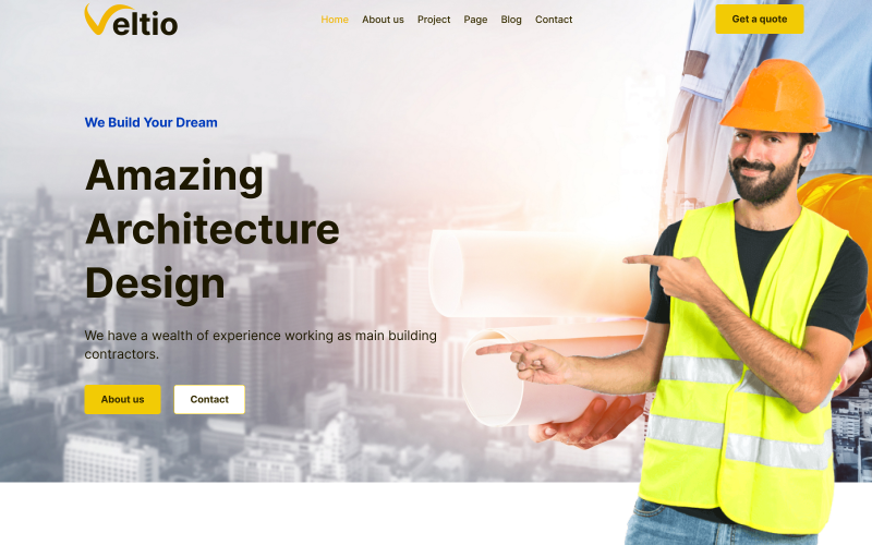 Veltio- Архитектура и Интерьер Шаблон HTML5