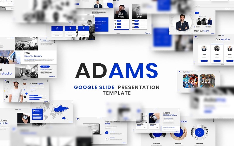 Adams - Plantilla de diapositiva de Google de negocios
