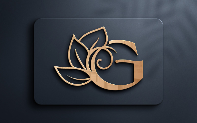 Bokstaven G Monogram Beauty Logo Design