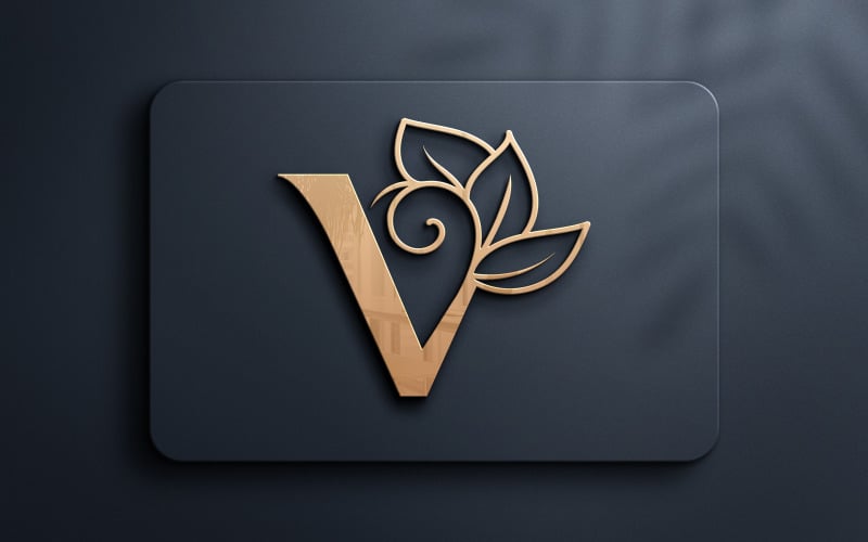 Буква V Вензель Красота Дизайн логотипа