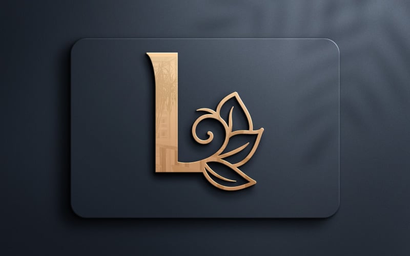 Diseño de logotipo de belleza de monograma de letra L