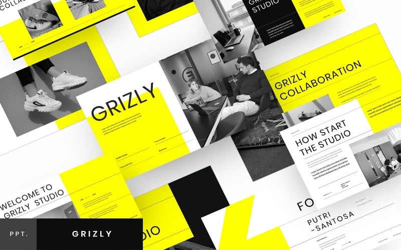 Grizly - Modello PowerPoint per affari
