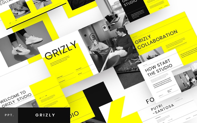 Grizly – PowerPoint-mall för företag