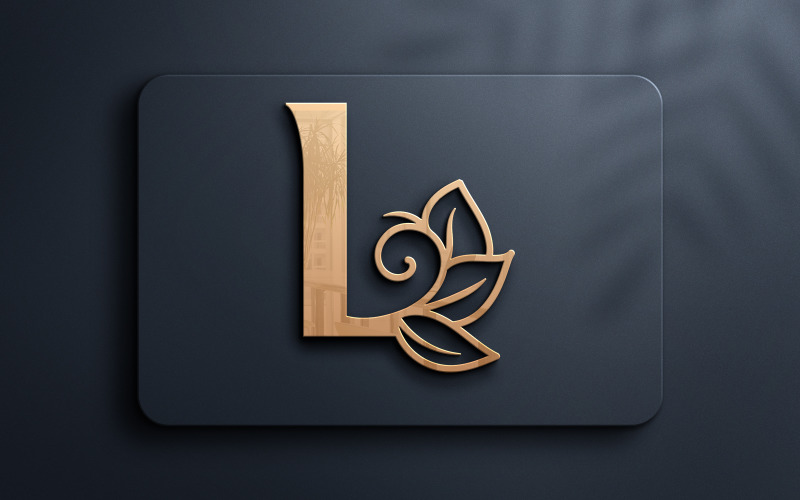 Letter L Monogram Schoonheid Logo-ontwerp