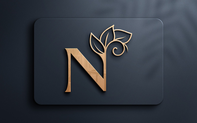 Litera N Monogram uroda Logo Design