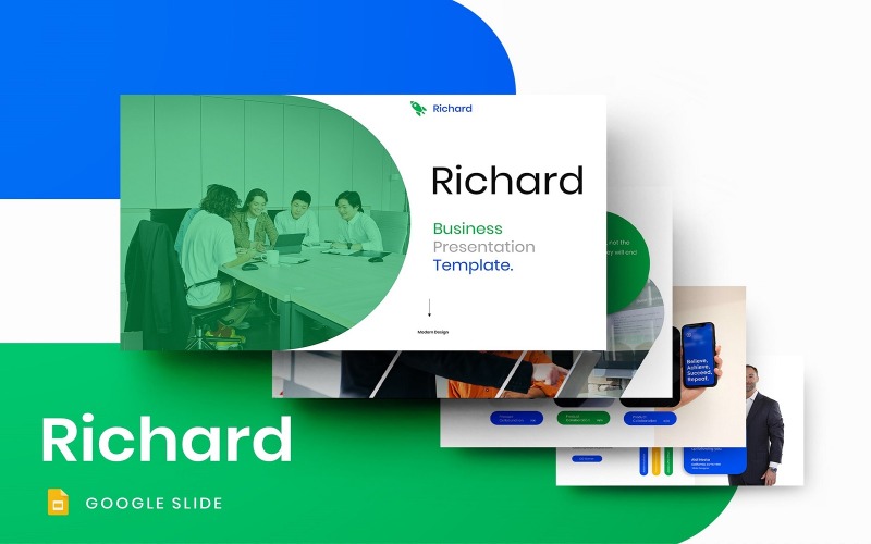 Richard — biznesowy szablon prezentacji Google