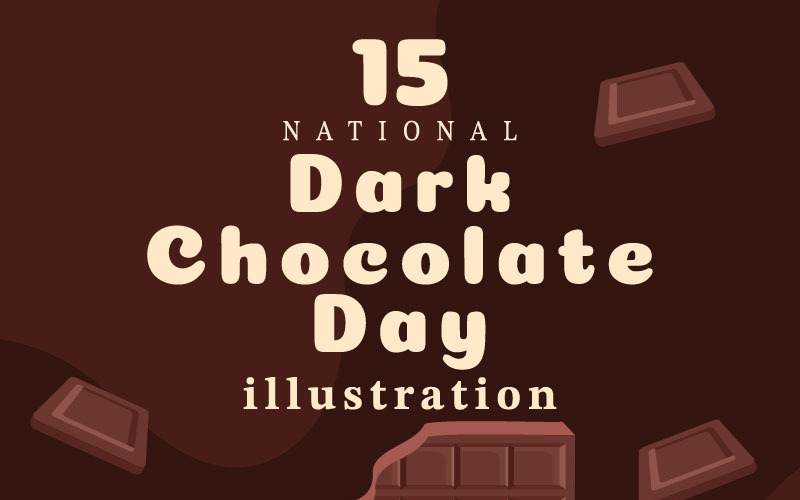 15 World Dark Chocolate Day Illustration
