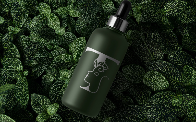 Beauty Face Women Logo Буква T