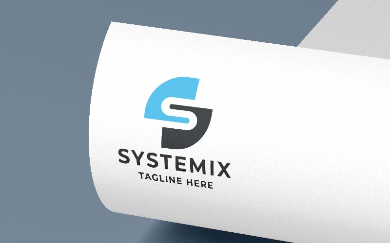 Професійний логотип Systemix літера S