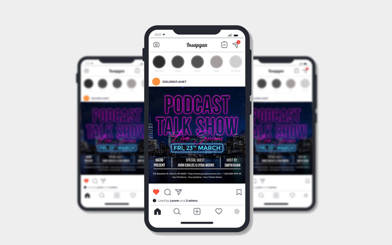 Talkshow Design - Modello di volantino