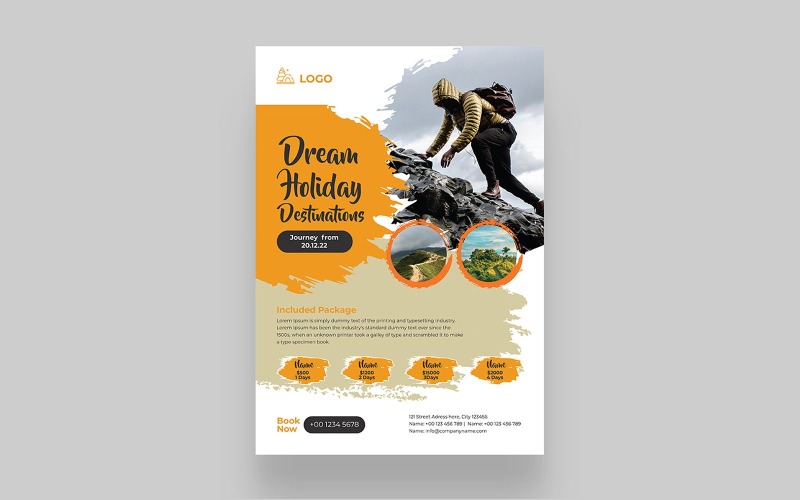 Modern Travel Flyer Design