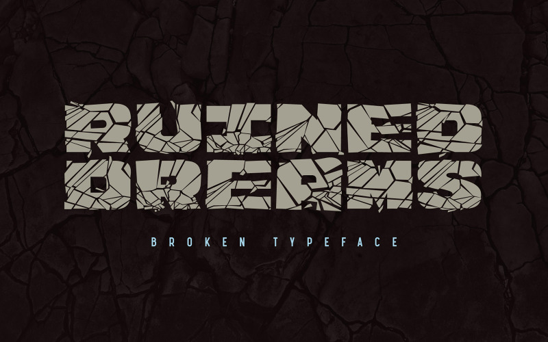 Ruined Dreams - Defekte Schriftart