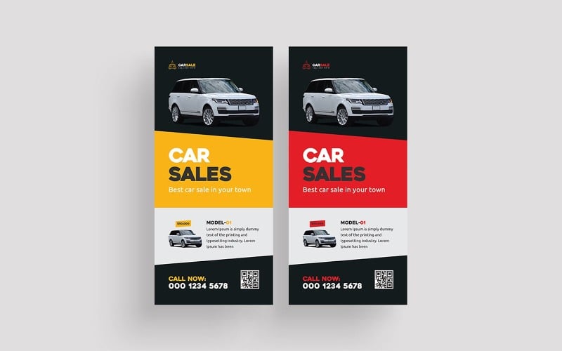 Car Sale Dl Flyer Design Template