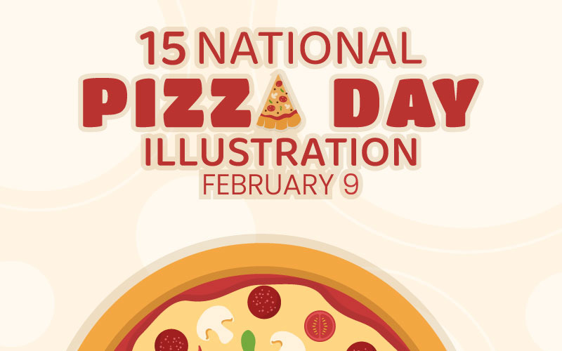 15 Ilustração do Dia Nacional da Pizza