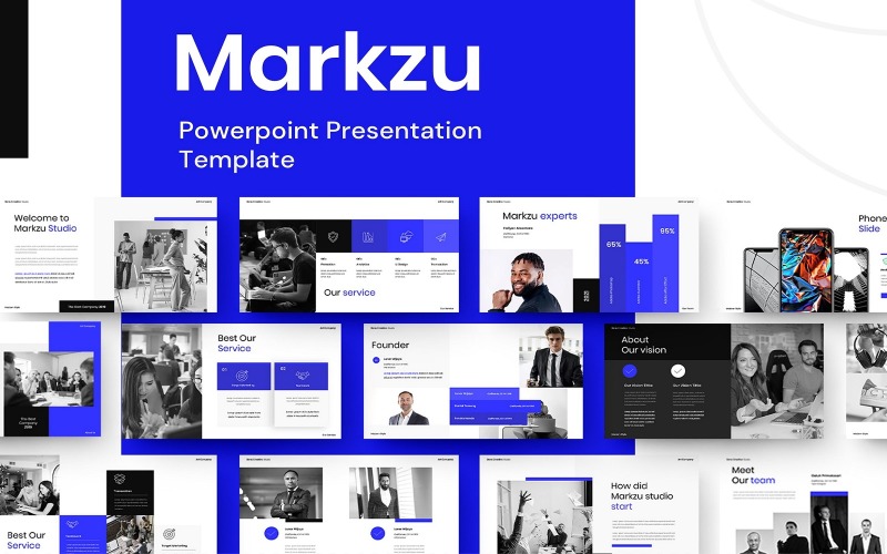 Markzu – Бизнес Шаблоны презентаций PowerPoint