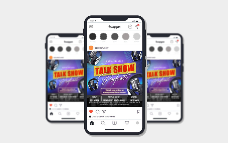 Podcast/Talkshow Flyer Šablona č. 6