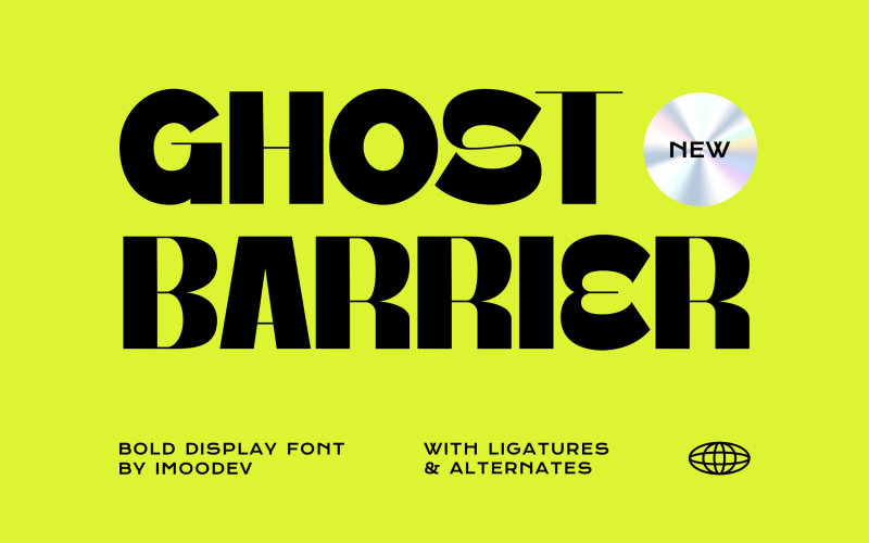 Fonte de exibição Ghost Barrier Sans Serif