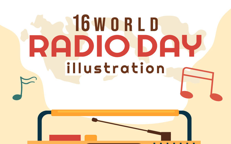 16 Ilustração do Dia Mundial do Rádio