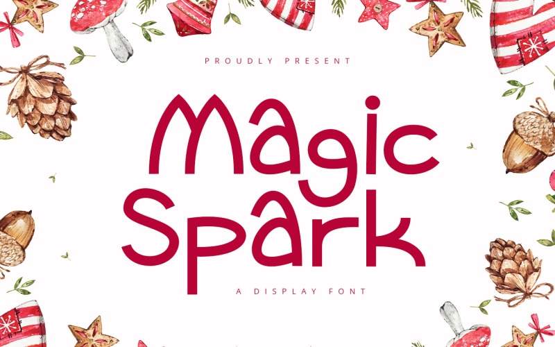 Magic Spark - Lekfull skärmteckensnitt