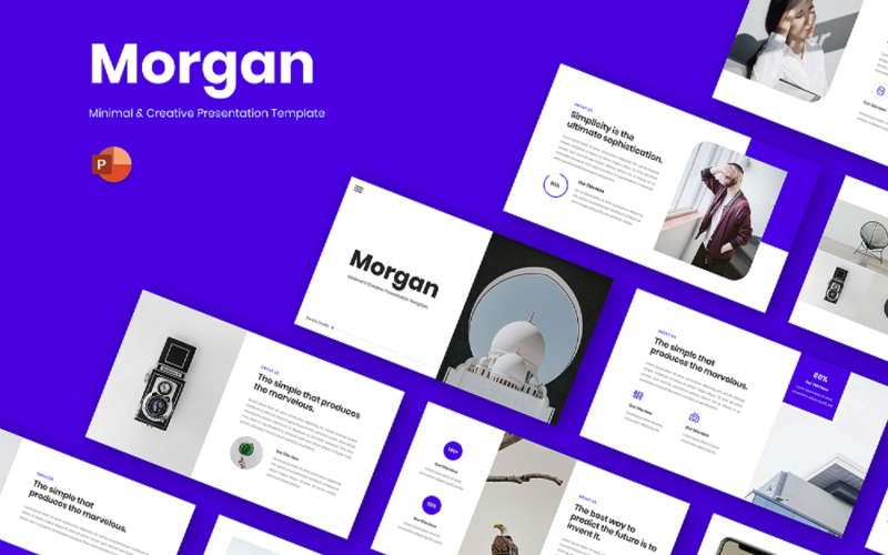 Morgan - Minimale und kreative PowerPoint-Vorlage