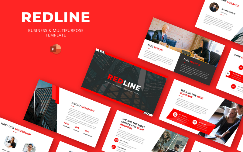 REDLINE - Modelo de Apresentação Empresarial e Multiuso