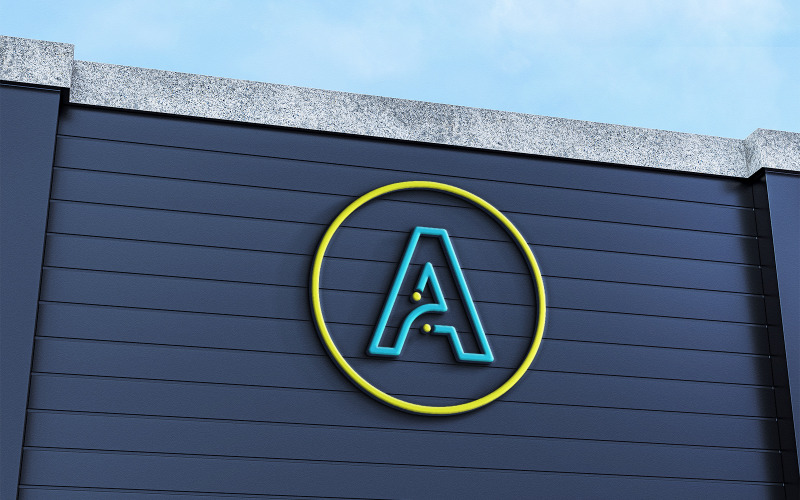 Letra A Logo Design Logotipo da empresa de TI