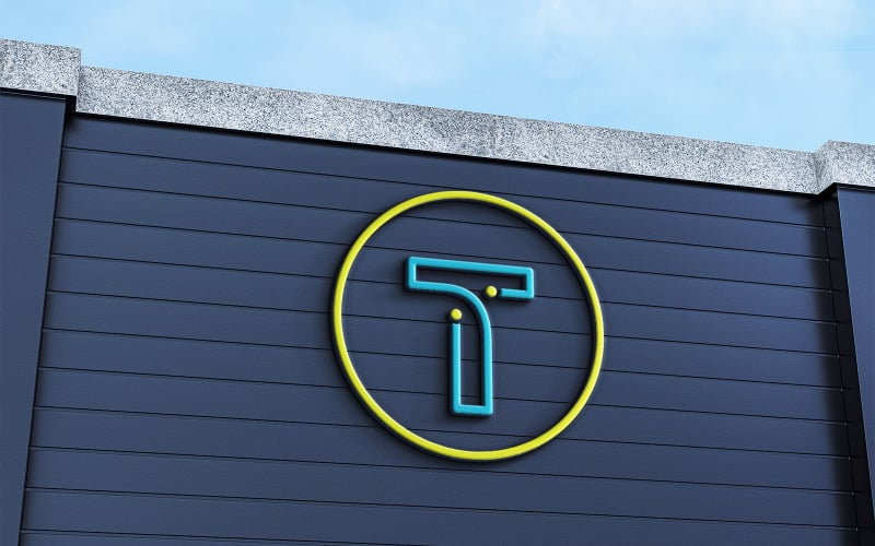 Letter T Logo Design IT-bedrijfslogo