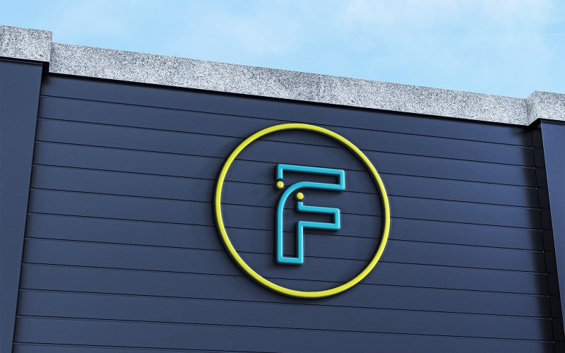 Lettre F Logo Design Logo de l'entreprise informatique