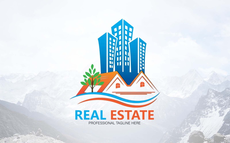 Дизайн логотипу Real State Construction - ідентифікація бренду