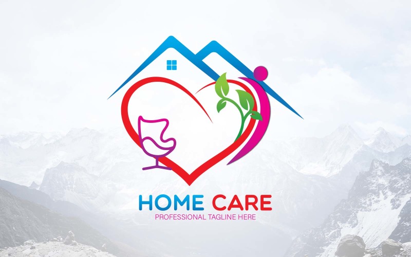 Expert House Evde Bakım Logosu - Marka Kimliği