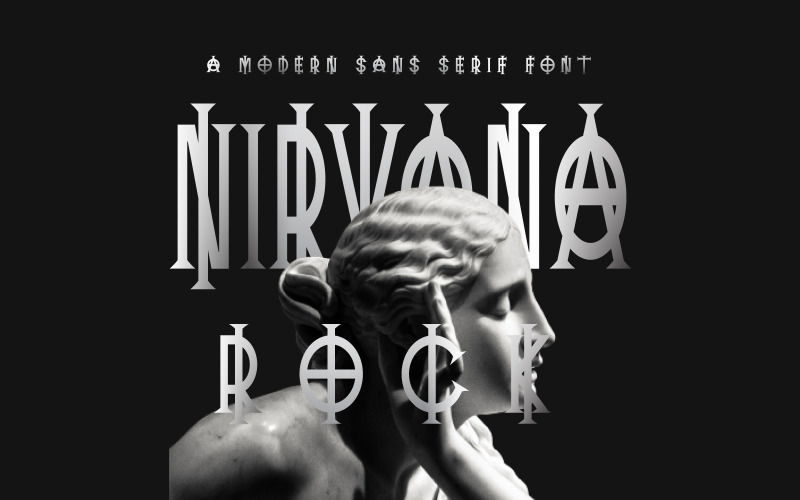 Nirvana Rock - Fuente Sans Serif