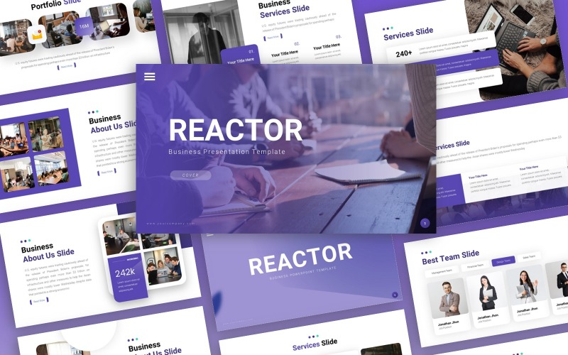 Réacteur - Business Multipurpose PowerPointTemplate