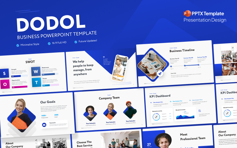 Dodol 商务 PowerPoint 演示文稿模板