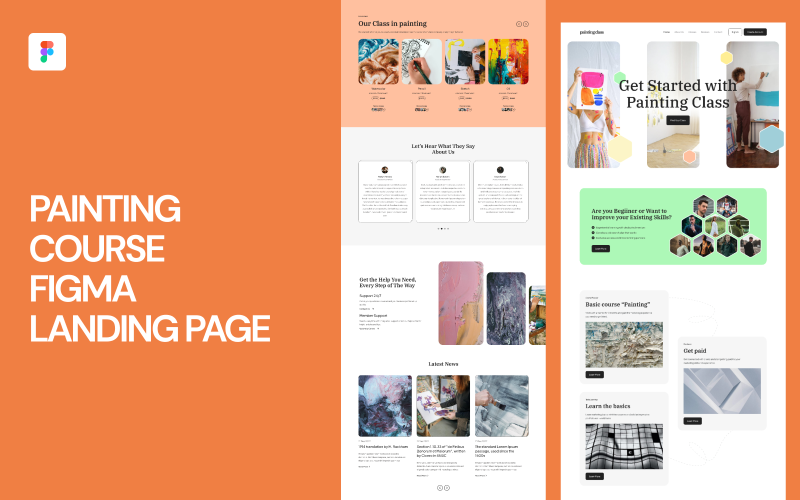 Schildercursus Figma Landing Page