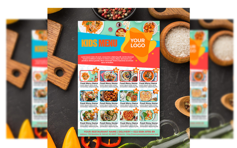 Menu du restaurant - Modèle de flyer #15